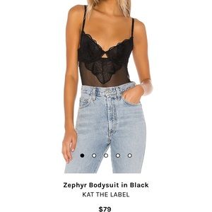 Zephyr Bodysuit in Black
KAT THE LABEL